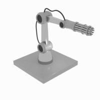 Small Gun Robot Arm 3D Printing 166412