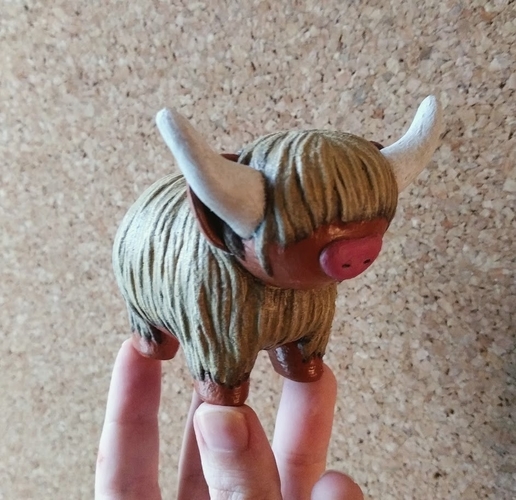 Highland Cow 3D Print 166430