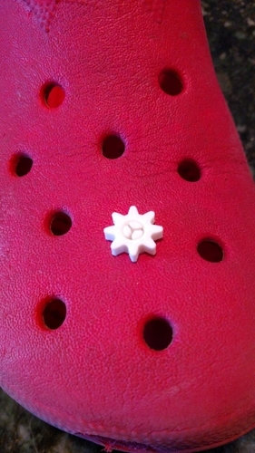 Gear Charm for your Crocs™ (includes blank base) 3D Print 166483
