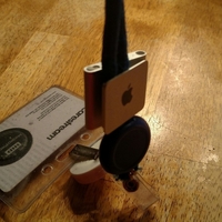 Apple iPod Shuffle (4th Gen) holder for work badge lanyard - Thumbnail 1