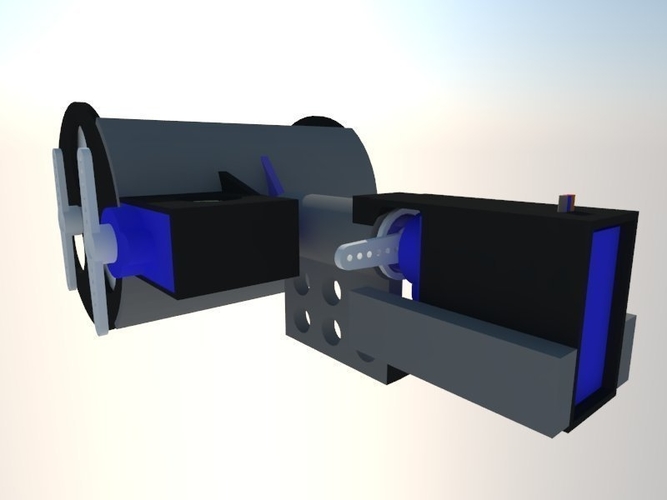 Gimbal for sjcam (gopro),2axis . powered 2servos and arduino+mpu 3D Print 166502