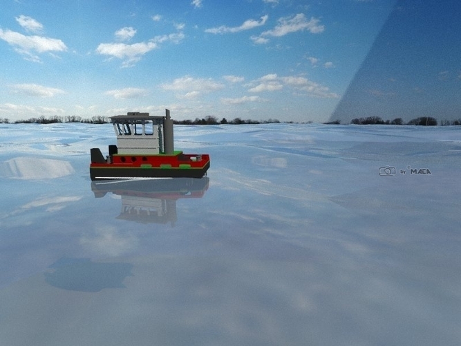 Scale RC micro tugboat Springer V3 by Maca-artwork 3D Print 166531