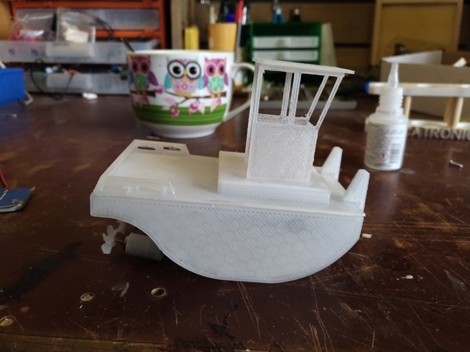 Mini RC tugboat Springer .. beta 3D Print 166536