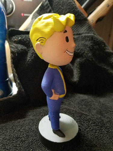 3D Printed Fallout 4 Vault Tec Boy Figurine by darryl_ricketts | Pinshape