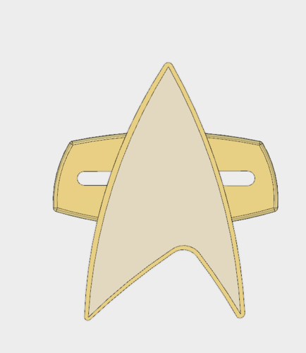 Star-Trek Voyager Combadge 3D Print 166645