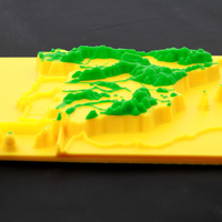 map 3d mountain ranges, spain - Thumbnail 3