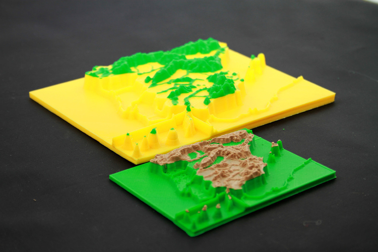 map 3d mountain ranges, spain 3D Print 166665