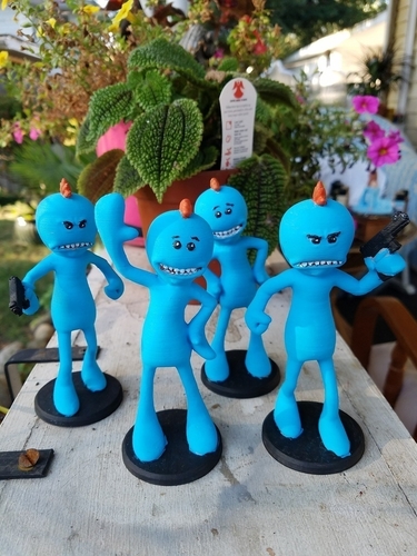 Rick and Morty assortment of Mr. Meeseeks 3D Print 166715