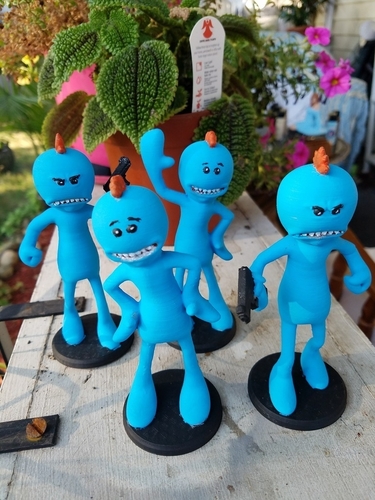 Rick and Morty assortment of Mr. Meeseeks 3D Print 166716