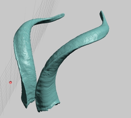 Real Evil Satan Goat Horns, High Resolution Scans 3D Print 166739