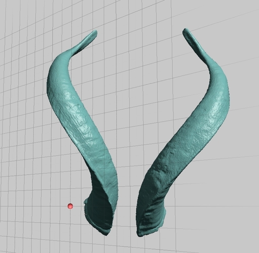 Real Evil Satan Goat Horns, High Resolution Scans 3D Print 166740