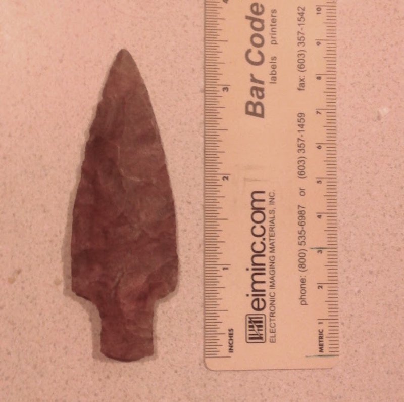 Dark Pre-Choctaw Little Bear Creek-Type Projectile Point Arrowhe