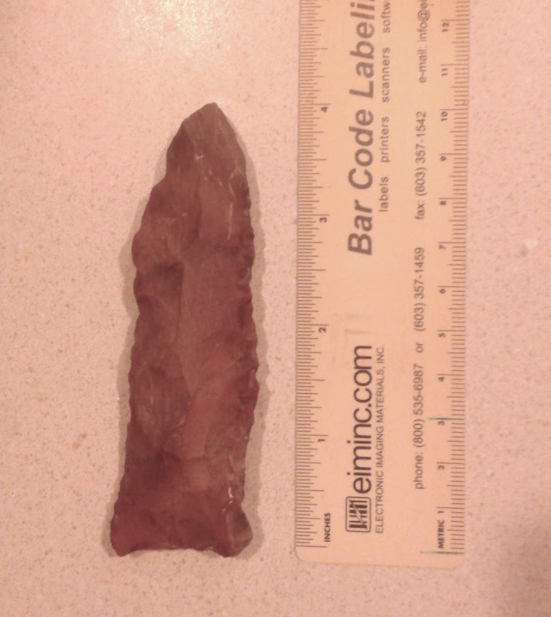 Large Pre-Choctaw Dalton-Type Projectile Point Arrowhead, 10,000