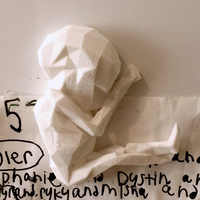 Alien Fetus Fridge Magnet Baby - Low Poly - Thumbnail 2