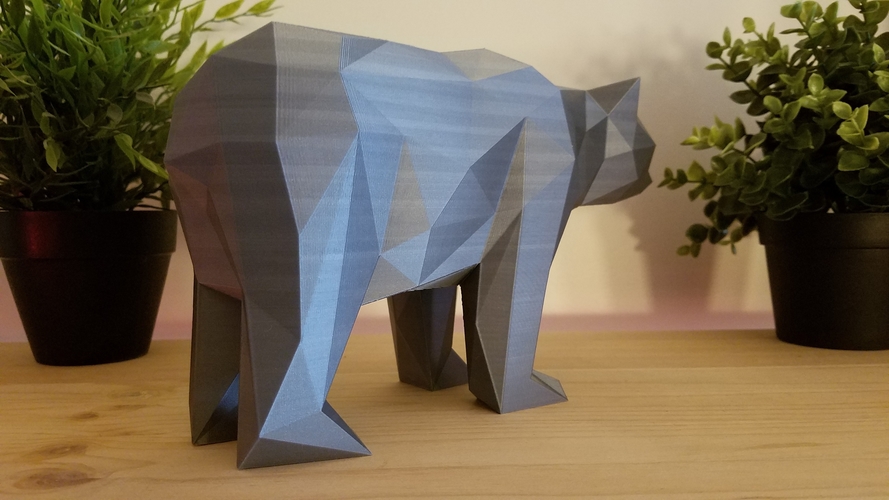 Low-Poly Bear 3D Print 166812