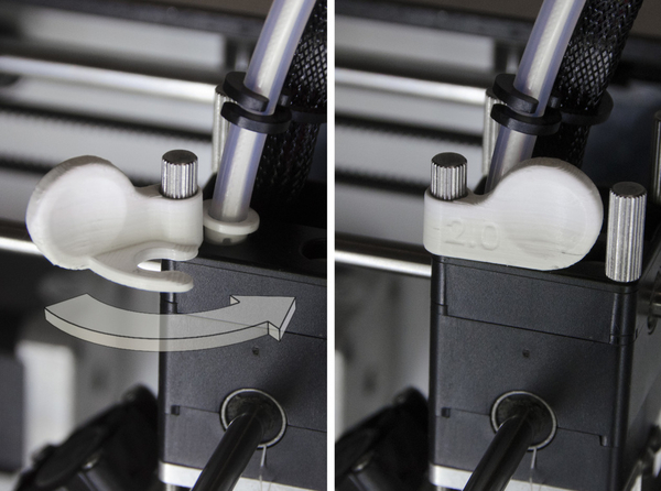 Bowden Tube Clip for Ultimake2