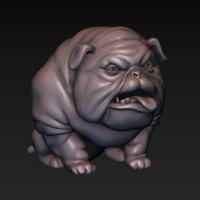Dog. English bulldog stylized. - Thumbnail 2