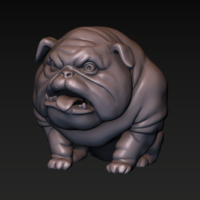 Dog. English bulldog stylized. - Thumbnail 4