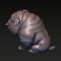 Dog. English bulldog stylized. - Thumbnail 6