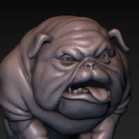 Dog. English bulldog stylized. - Thumbnail 9