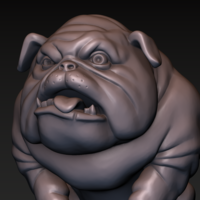 Dog. English bulldog stylized. - Thumbnail 10