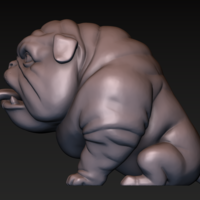 Dog. English bulldog stylized. - Thumbnail 12