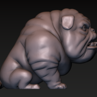Dog. English bulldog stylized. - Thumbnail 14