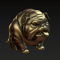 Dog. English bulldog stylized. - Thumbnail 18