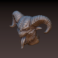 Small Demon head 3D Printing 167052
