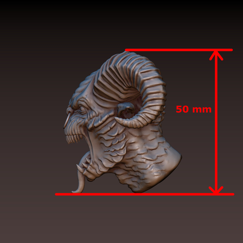 Demon head 3D Print 167061