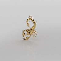 Small Scorpion Pendant  3D Printing 167146