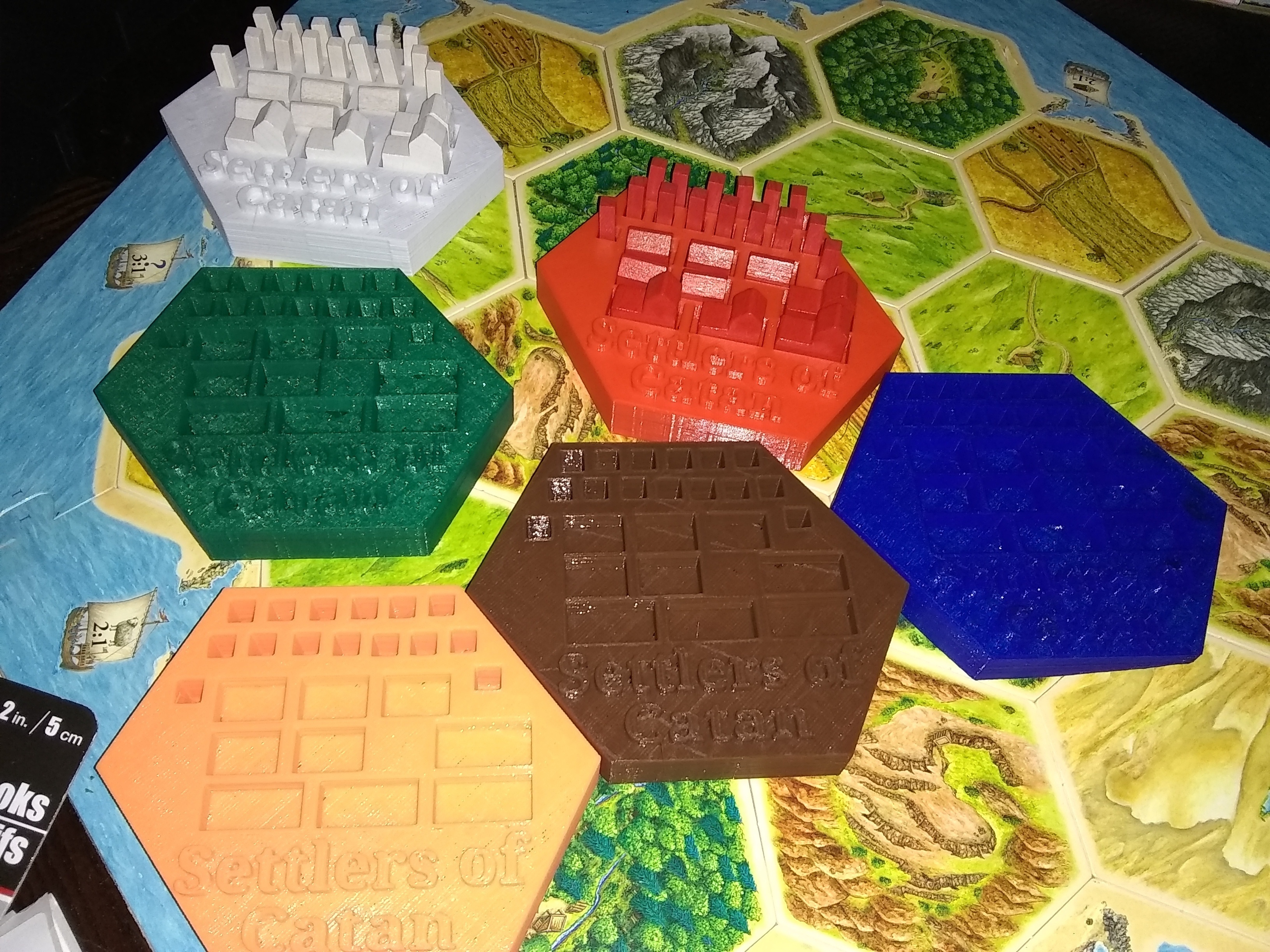 3d Printed Settlers Of Catan Pieces Holder By Dave Goliath Pinshape