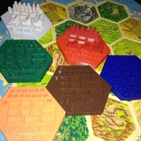 Small Settlers of Catan Pieces Holder 3D Printing 167157