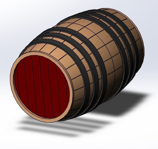 Whiskey Barrel 3D Print 167160