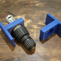 Small Cordless drill motor mechanism bracket 3D Printing 167266