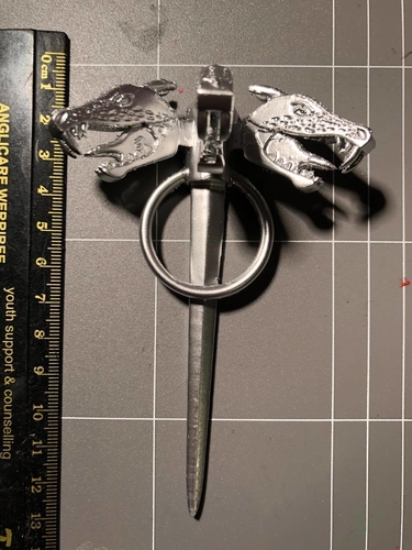 Daenerys Targaryen Three-headed Dragon Pin 3D Print 167674
