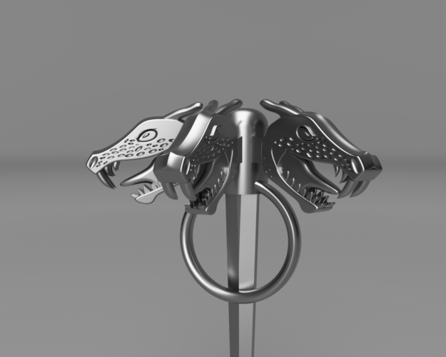 Daenerys Targaryen Three-headed Dragon Pin 3D Print 167675