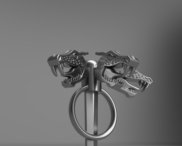 Daenerys Targaryen Three-headed Dragon Pin 3D Print 167676