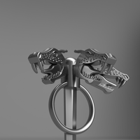 Daenerys Targaryen Three-headed Dragon Pin - Thumbnail 3