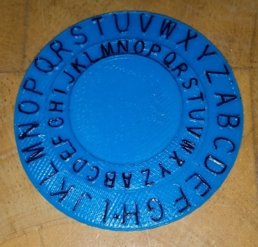 Caesar Code Wheel 3D Print 167853