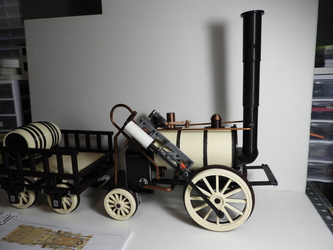 1820 Stephenson Steam Locomotive The Rocket 3D Print 167889