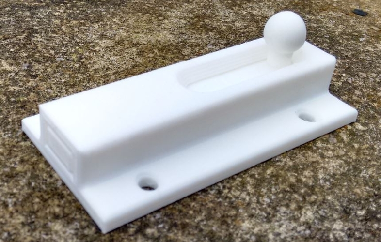 Sliding Door bolt Print fully assembled 3D Print 168275
