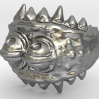 Small Monster_Ring 3D Printing 168313