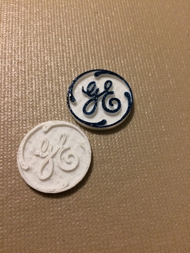 GE Logo (General Electric) 3D Print 168398