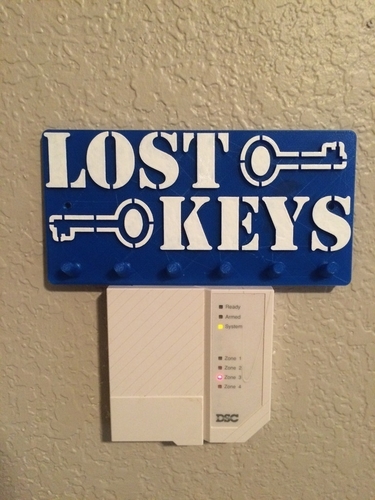 Lost Keys - Key Rack 3D Print 168419