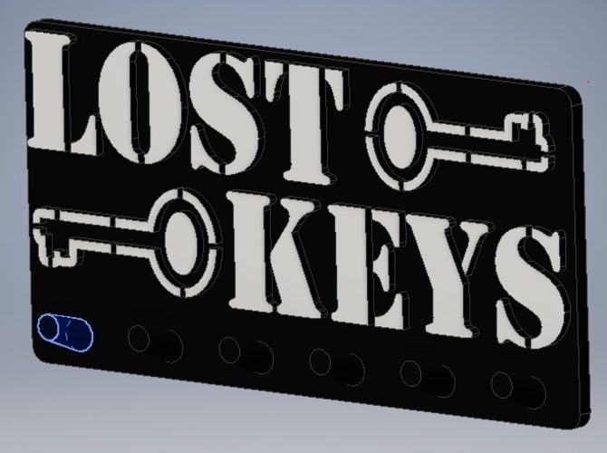Lost Keys - Key Rack 3D Print 168420