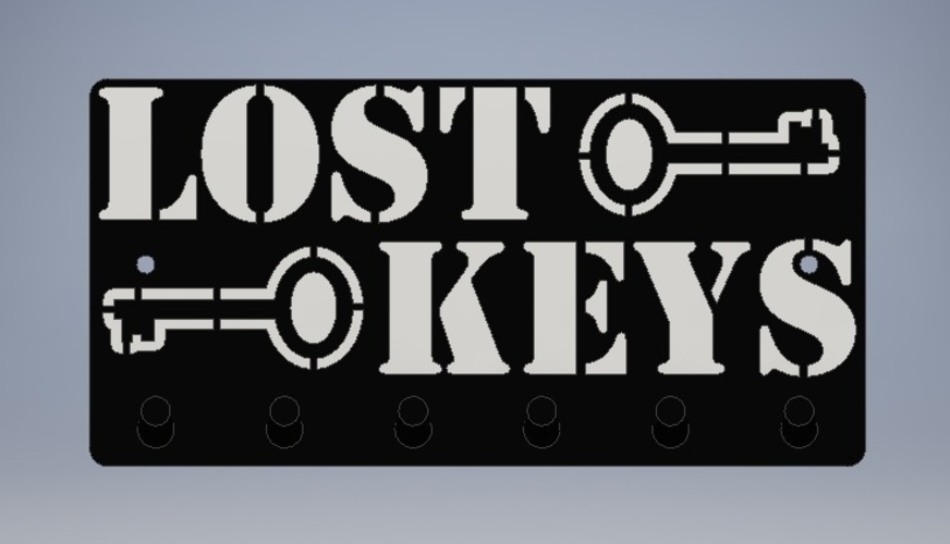 Lost Keys - Key Rack 3D Print 168421