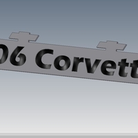 Z06 Corvette Badge for Monitor - Thumbnail 4