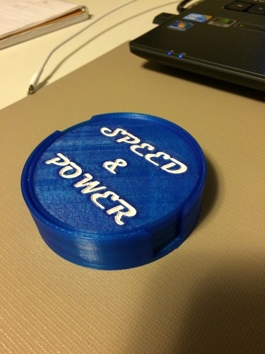 Speed & Power - Coaster & Caddy 3D Print 168432