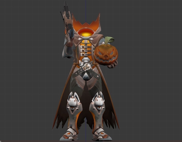 3D Printed Reaper Pumpkin overwatch 3D print model by